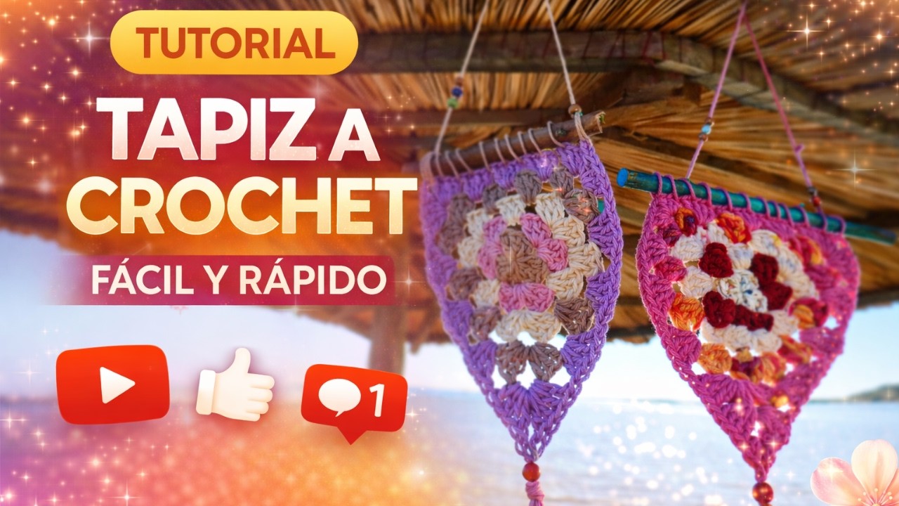 Cómo tejer un tapiz a crochet fácil y rápido