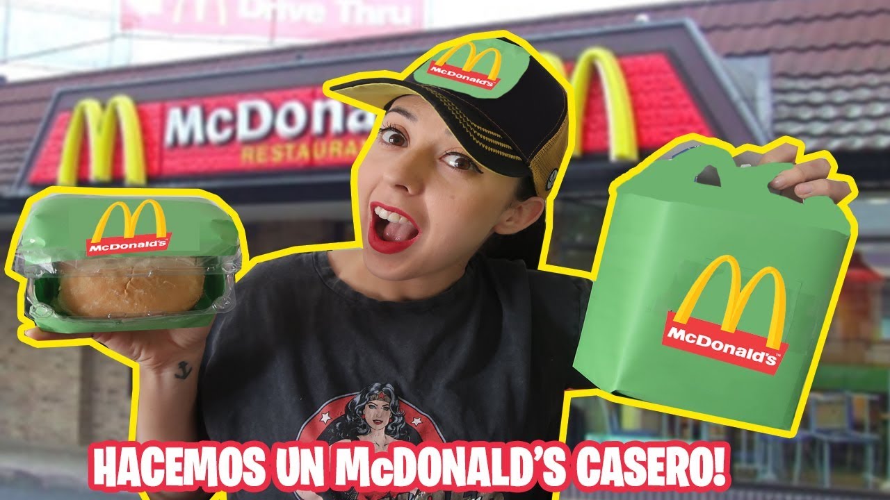 COMO hacer UN McDONALD'S casero MUY fácil !! / actividades para niños!!