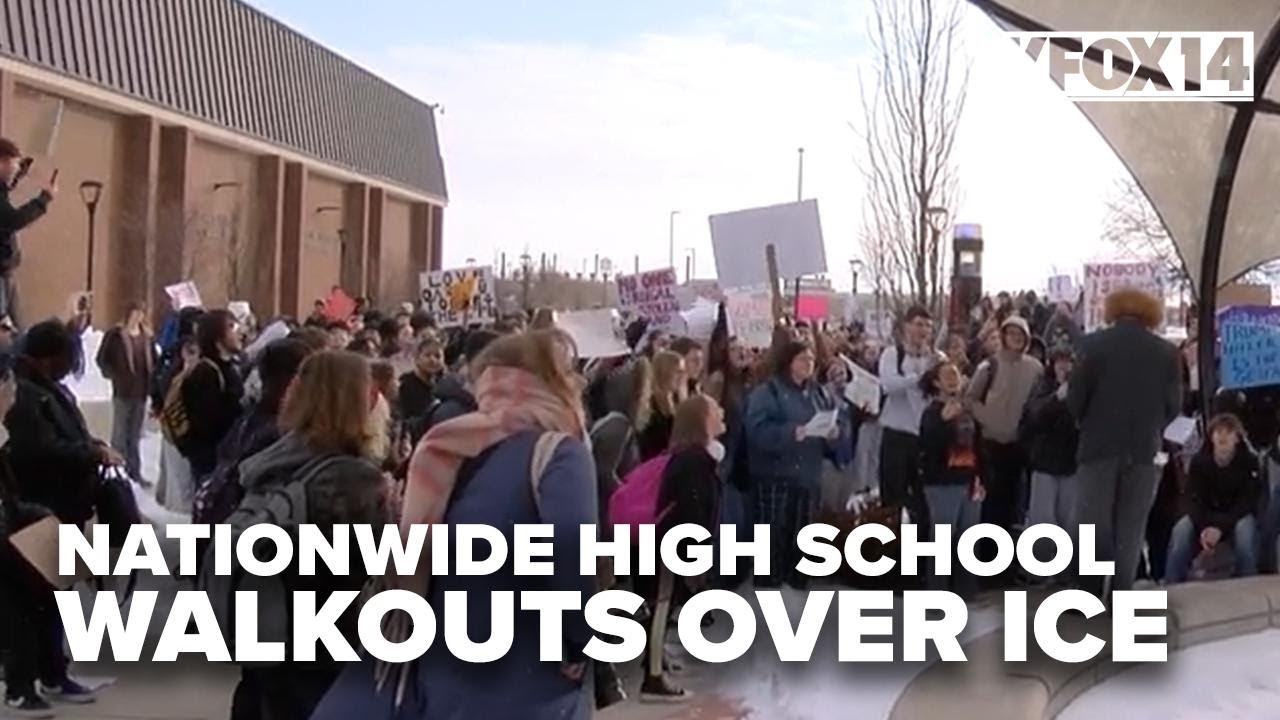 ICE walkouts continue to happen at high schools nationwide