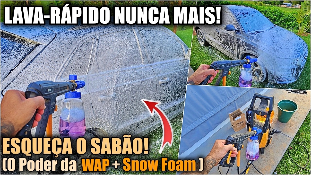 WAP COMBATE TURBO COM SNOW FOAM DO PONTO DAS MANGUEIRAS, REVIEW E PRIMEIRAS IMPRESSÕES, VALE A PENA?