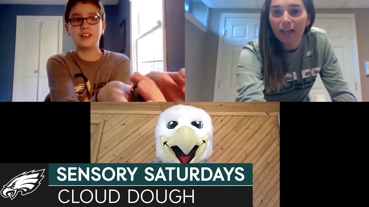 Sensory Saturdays w/ Max: Cloud Dough | Philadelphia Eagles