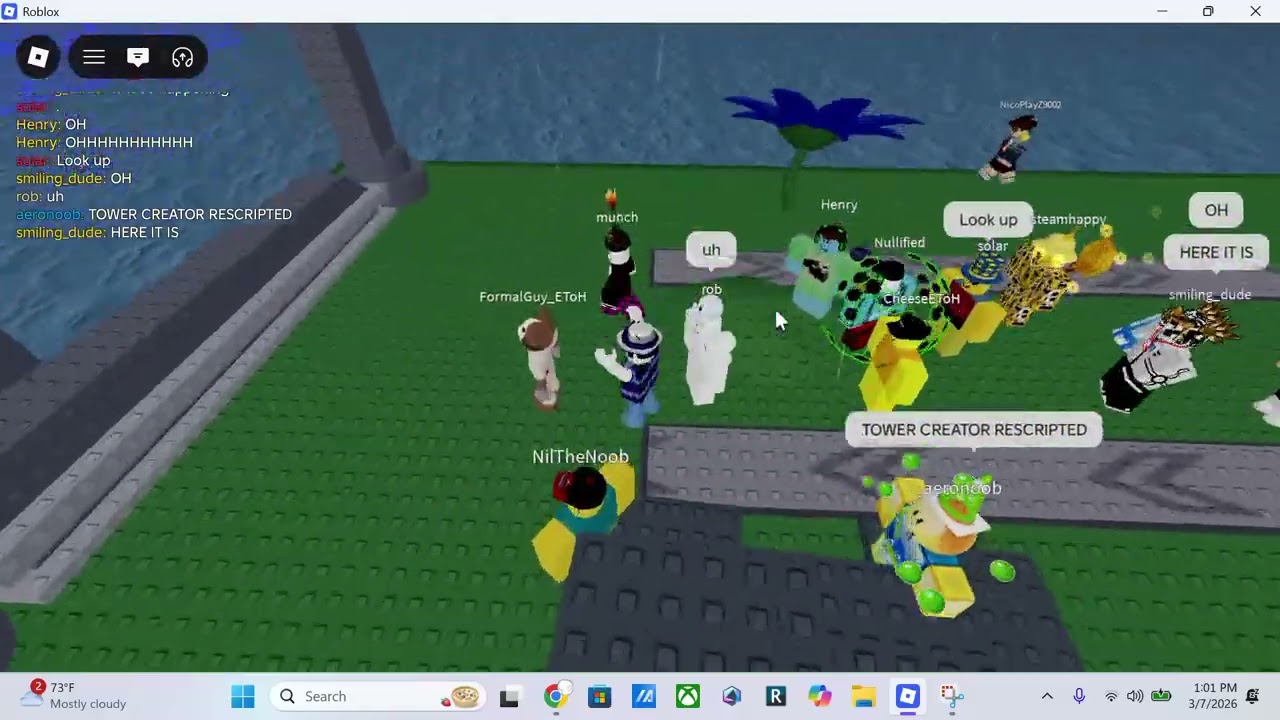 the tower creator rescripted has summoned