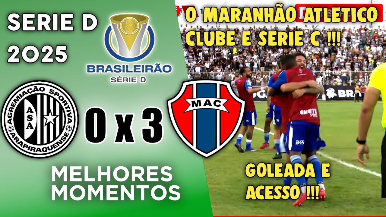 ASA x Maranhão AC | Quartas de Final da Serie D 2025 | Melhores Momentos | Volta