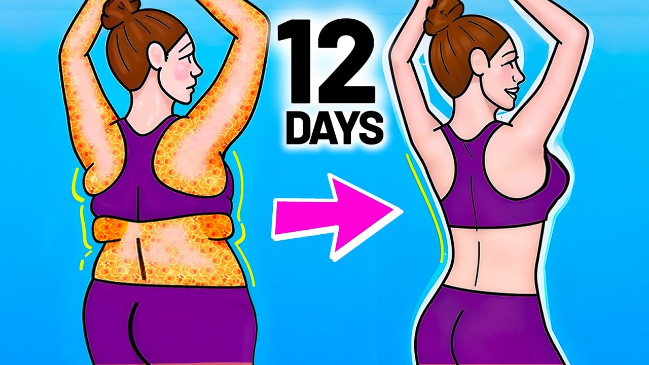 Избавьтесь от жира на руках, плечах и спине (РАБОТАЕТ БЫСТРО!)