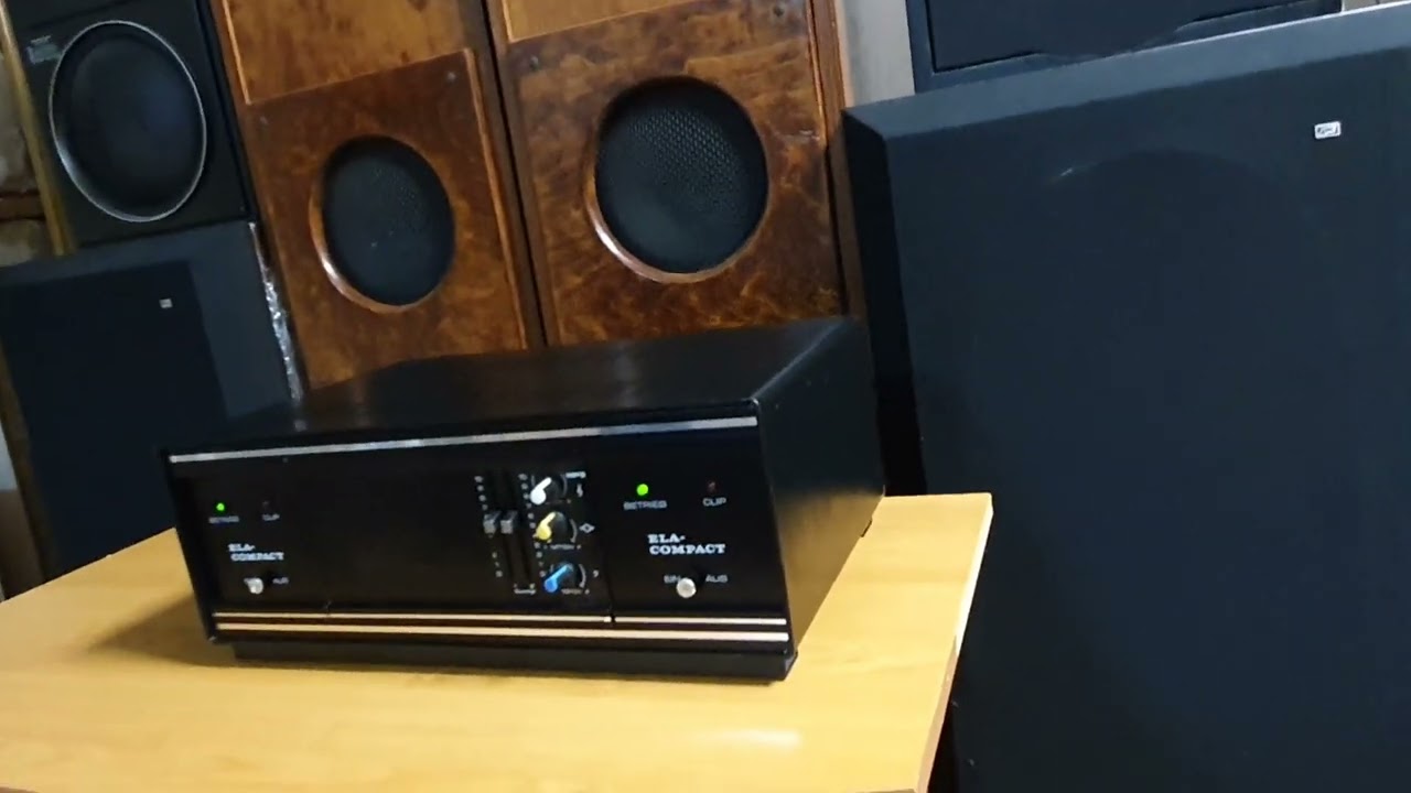 Professional HIFI amplifier ELA--Compact, FG-Elektronik & Telefunken TLX2 test