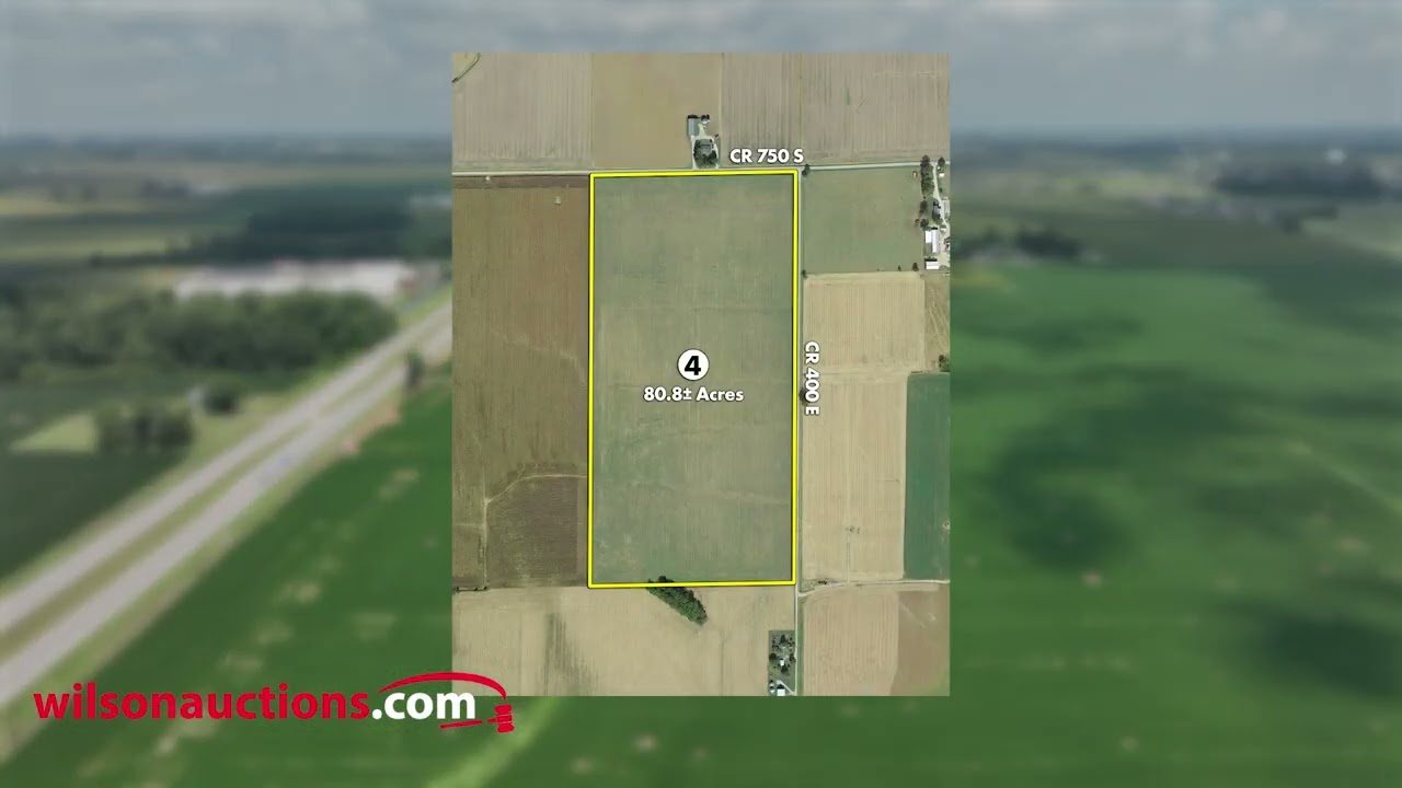 VIRTUAL LAND AUCTION - 155&plusmn; ACRES IN 4 TRACTS IN VANDERBURGH AND GIBSON COUNTIES, INDIANA