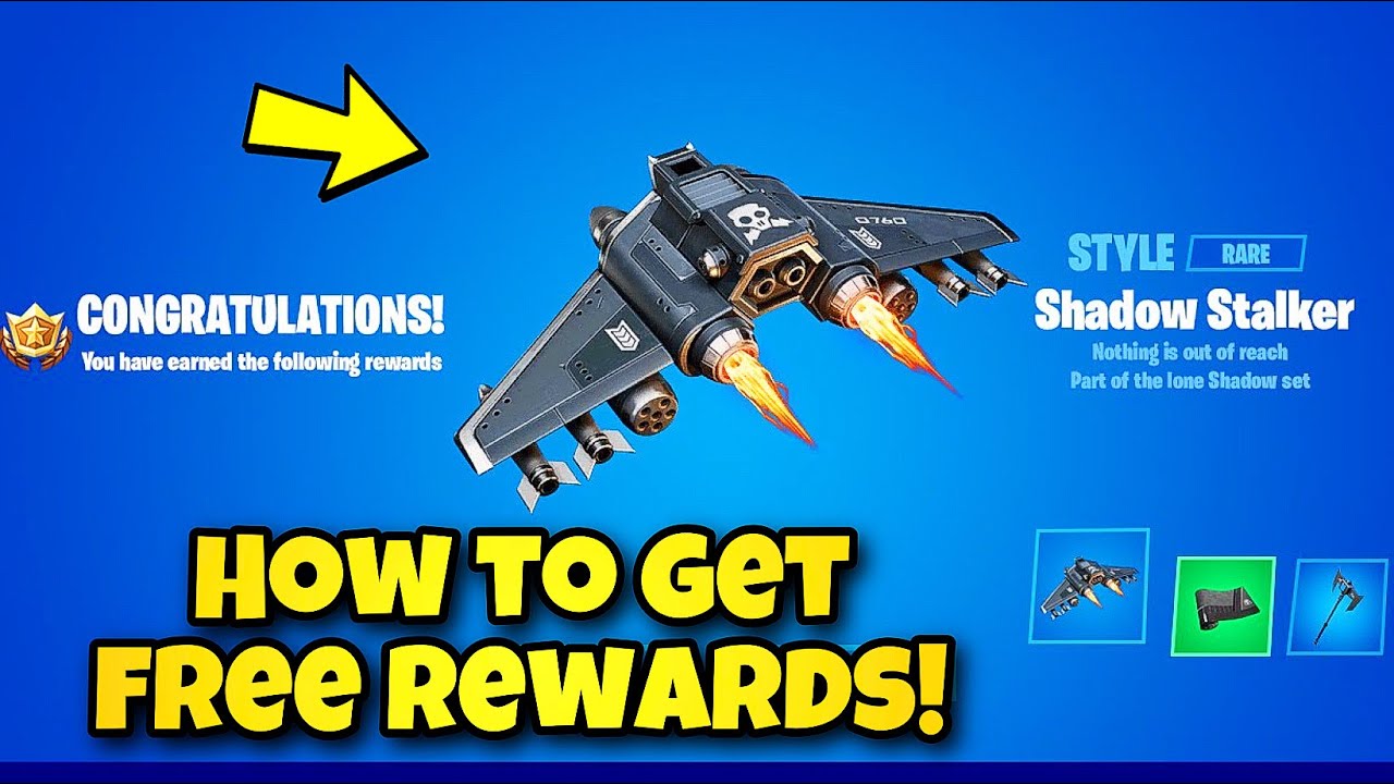 How To Get FREE Shadow Stalker Glider, Steel Shadow Pickaxe & Wrap In Fortnite BR (FREE REWARDS)