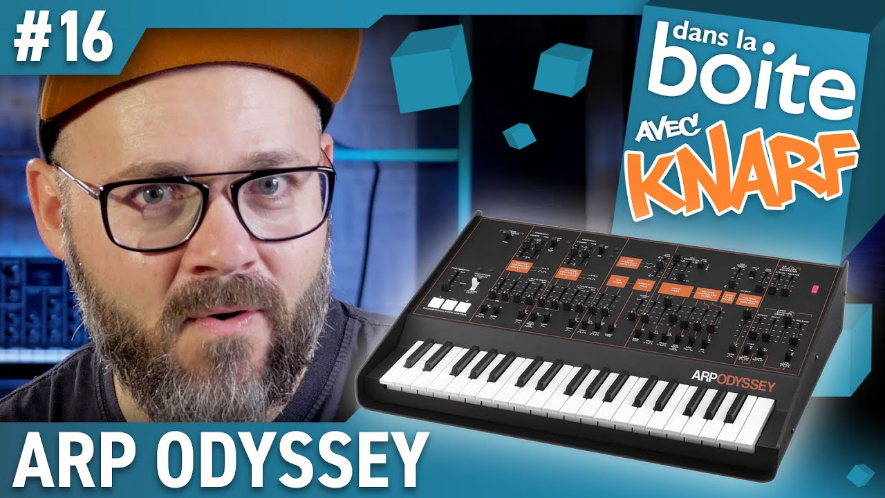 Un ARP Odyssey, excellent ! On va le tester ! Dans la Boite avec Knarf (Vidéo la Boite Noire)
