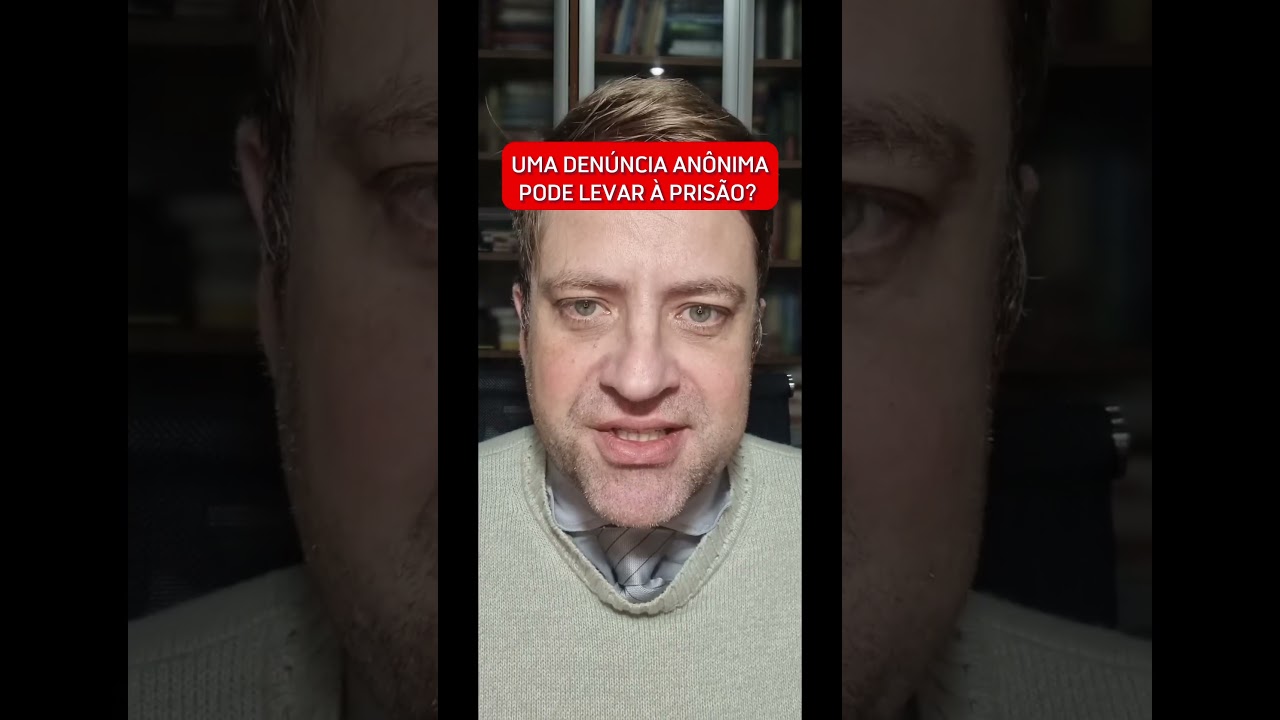 Ser&aacute; que uma den&uacute;ncia an&ocirc;nima pode levar &agrave; pris&atilde;o? Fica no v&iacute;deo que eu explico!