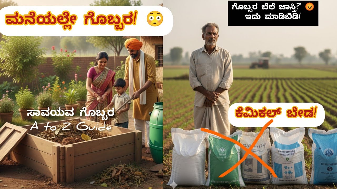 ₹0 ಖರ್ಚಿನಲ್ಲಿ ಸಾವಯವ ಗೊಬ್ಬರ | ರೈತರಿಗೆ ದೊಡ್ಡ ಲಾಭ!ರೈತರೆ ಗಮನಿಸಿ! ಕೆಮಿಕಲ್ ಗೊಬ್ಬರ ಬಿಟ್ಟು ಇದು ಮಾಡಿ | ಸಾವಯವ 