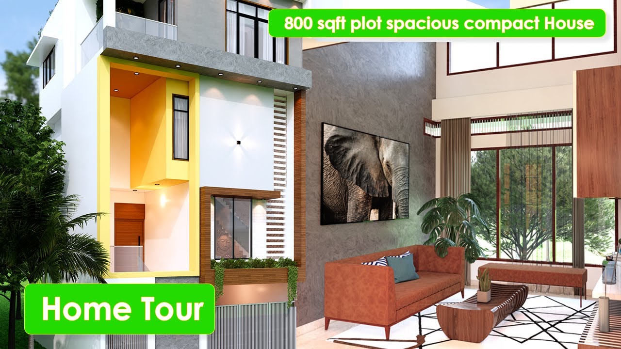 🍃 அற்புதமான Tiny House | 864 Sq.ft  | construction | housedesign | Architects