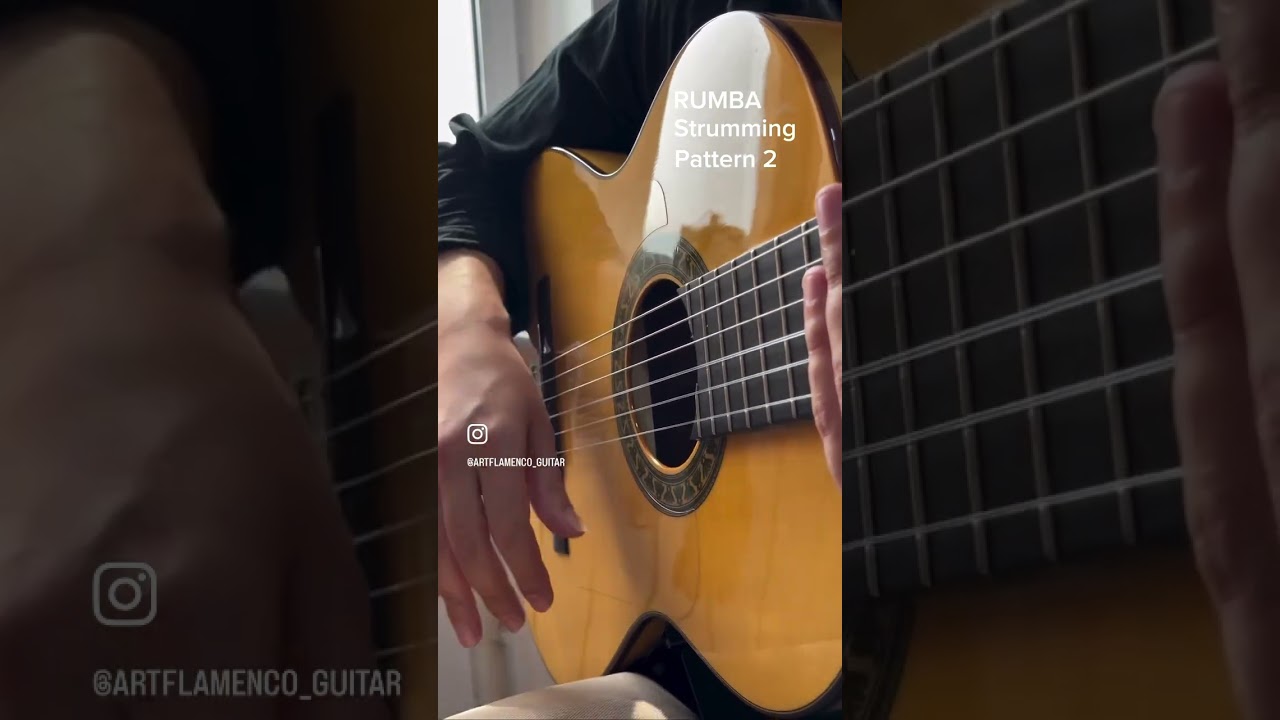 RUMBA Strumming Pattern 2 #shorts #guitarist #flamencoguitar #spanishguitar #music #guitar