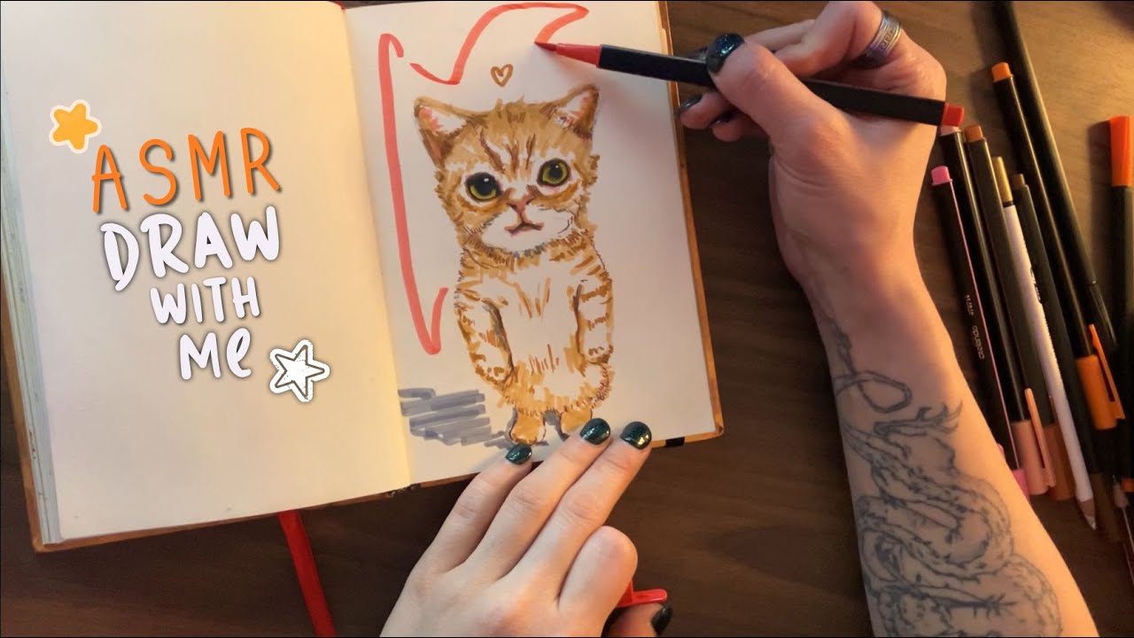 ASMR ✮⋆ draw with me ₍^. .^₎⟆