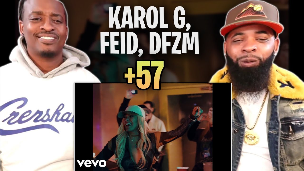 KAROL G, Feid, DFZM ft. Ovy On The Drums, J Balvin, Maluma, Ryan Castro, Blessd - +57 REACT