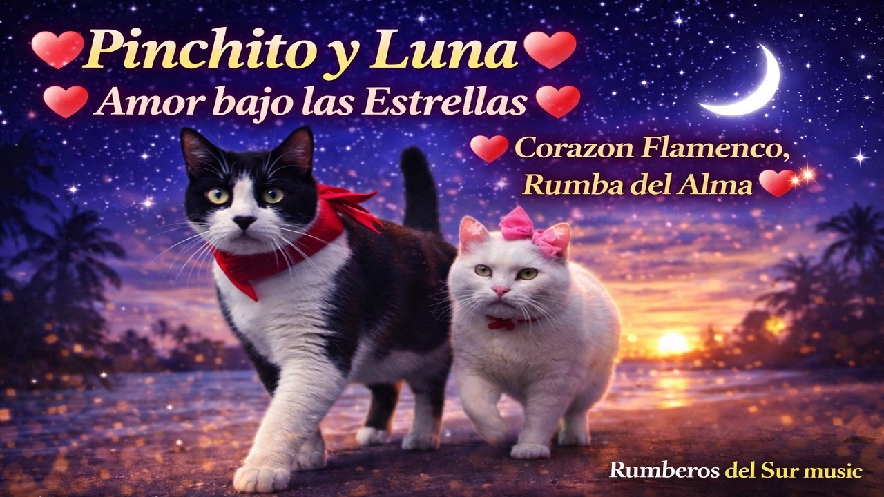 💓Pinchito y Luna Amor bajo las Estrellas 💓Rumberos del Sur💓Corazon Flamenco ,Rumba del Alma💞