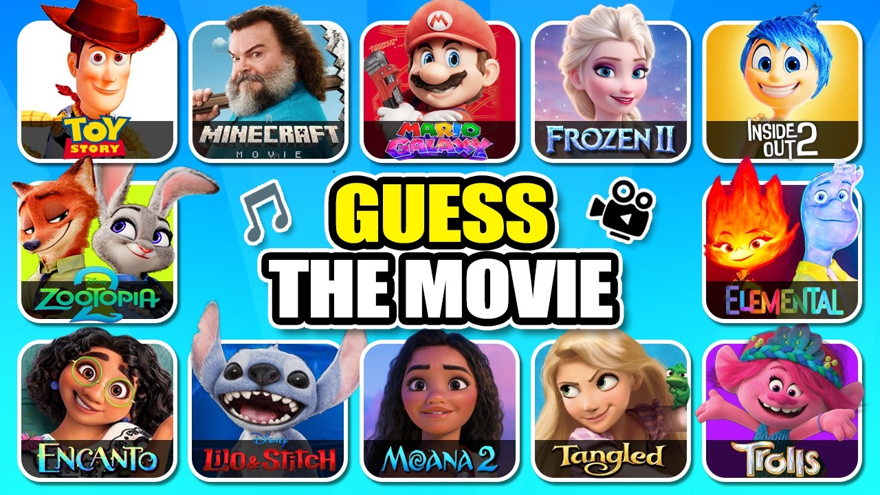 Guess the Movie by The Song - Super Mario Galaxy, Toy Story 5, Stitch, Moana 2
