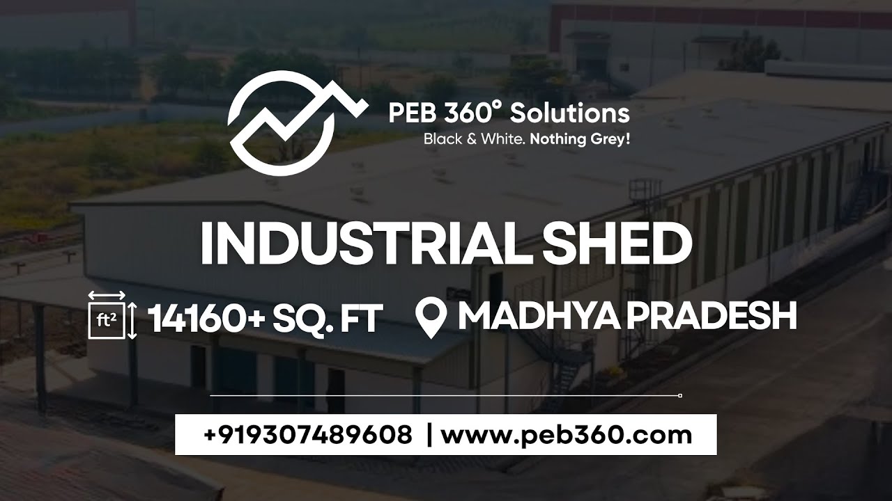 Pre Engineered Building Industrial Shed Completed by PEB360 Solutions #peb360solutions