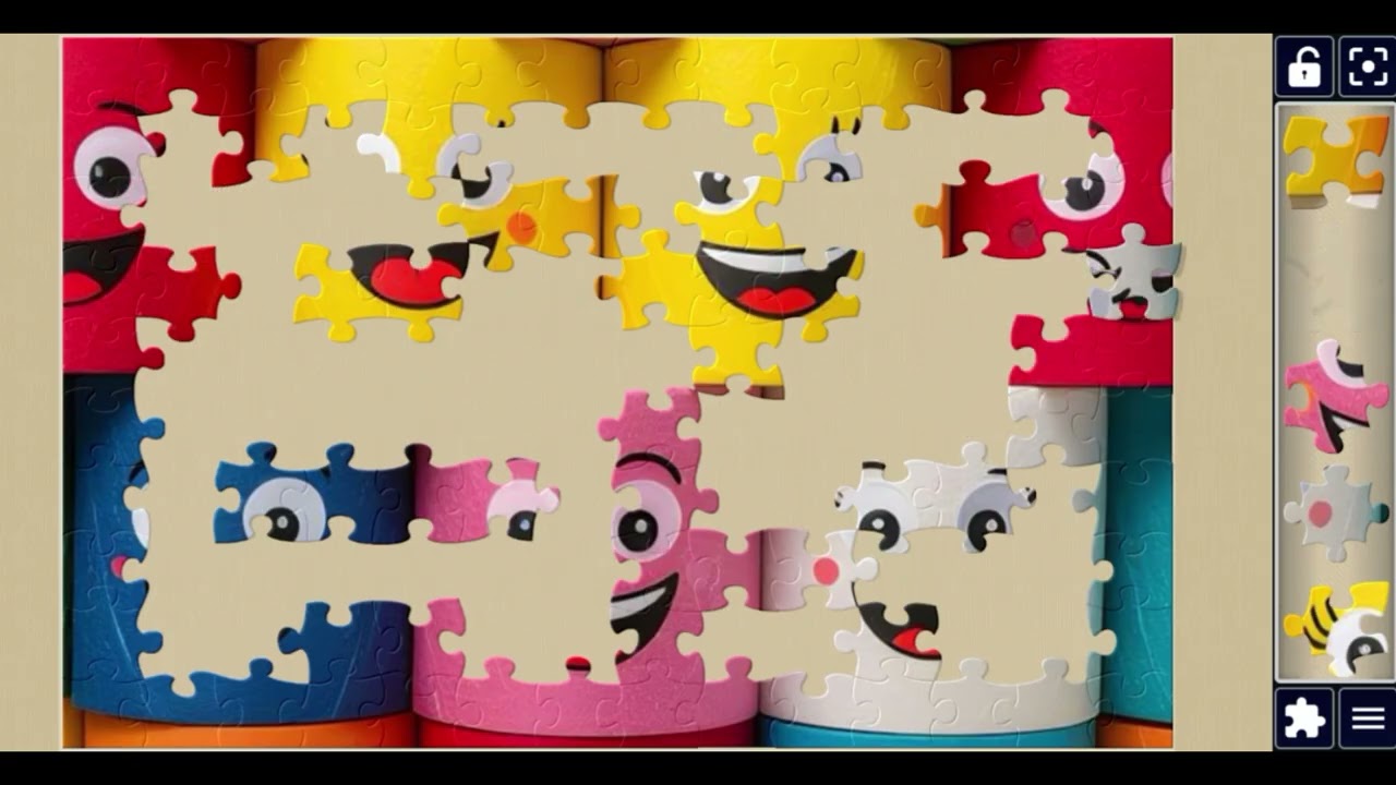 Colourful smiling faces mug😍//#beautiful gaming puzzle 🧩@jigsawworld1122