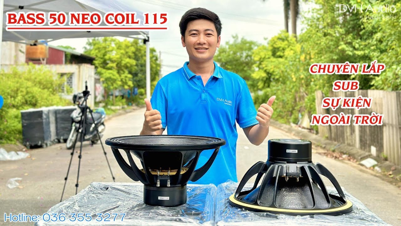 Bass 18SW-115-8 , 50 neo coil 115 B&C Tàu chuyên ráp sub sự kiện DVH Audio 036 355 3277