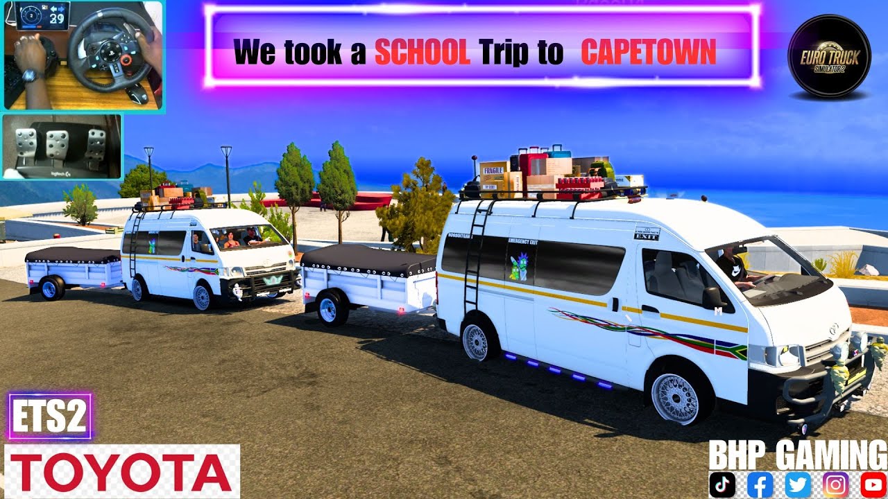 Можно ли безопасно перевезти школьников в Кейптаун на Toyota HiAce l в ETS2? Испытание! 🏨