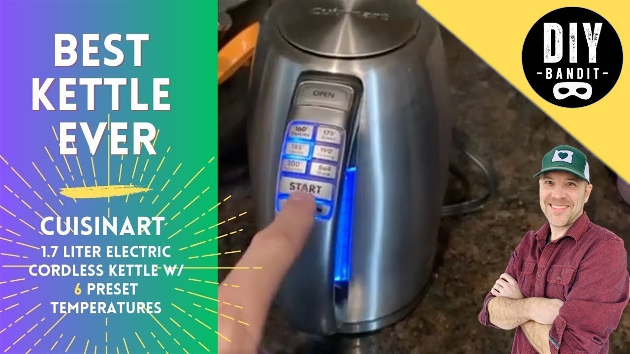 🔥 Best Tea Kettle Ever➔ Cuisinart Electric Cordless Kettle with 6 Preset Temperatures