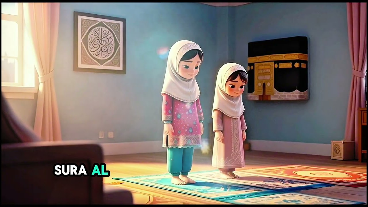 Kids Learn Salah with 😘 Cute Islamic Story How to Pray Salah for Kids🥰 | Maano &Neno Learning pray 🤲