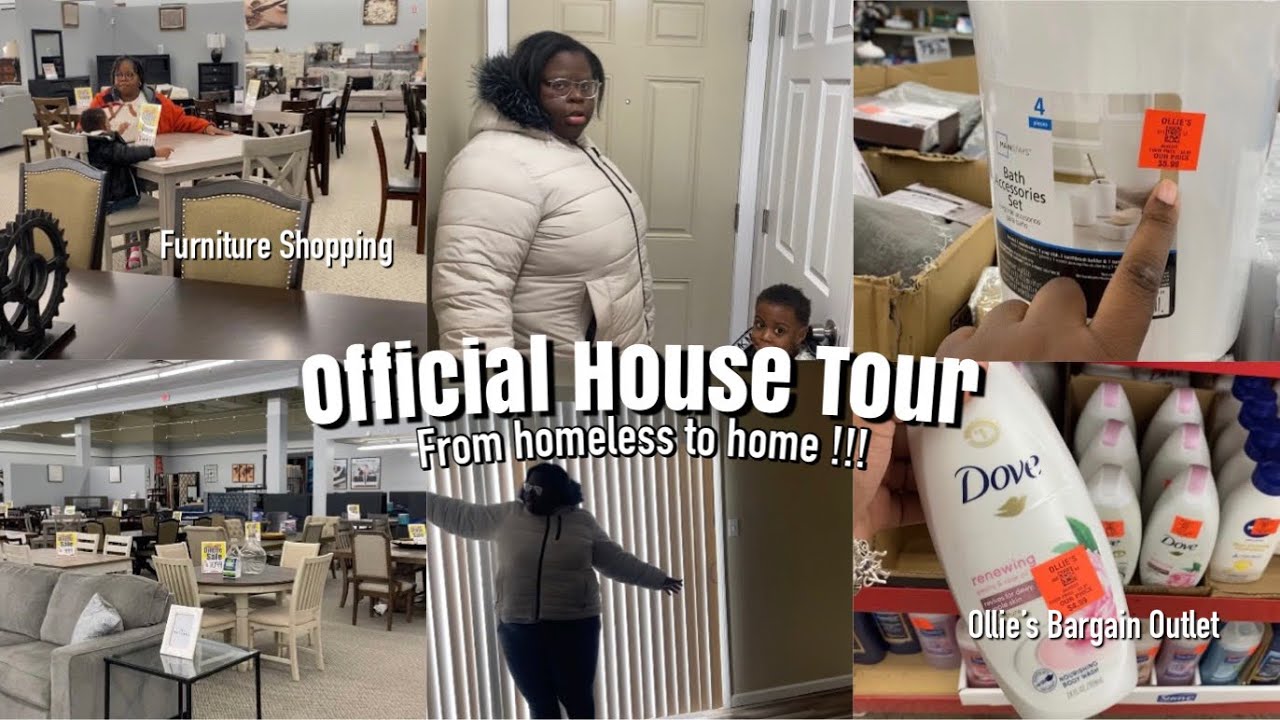 SINGLE MOM OF 1 OFFICIAL HOUSE TOUR !!! + OLLIE’S BARGAIN OUTLET & FURNITURE SHOPPING 🥰
