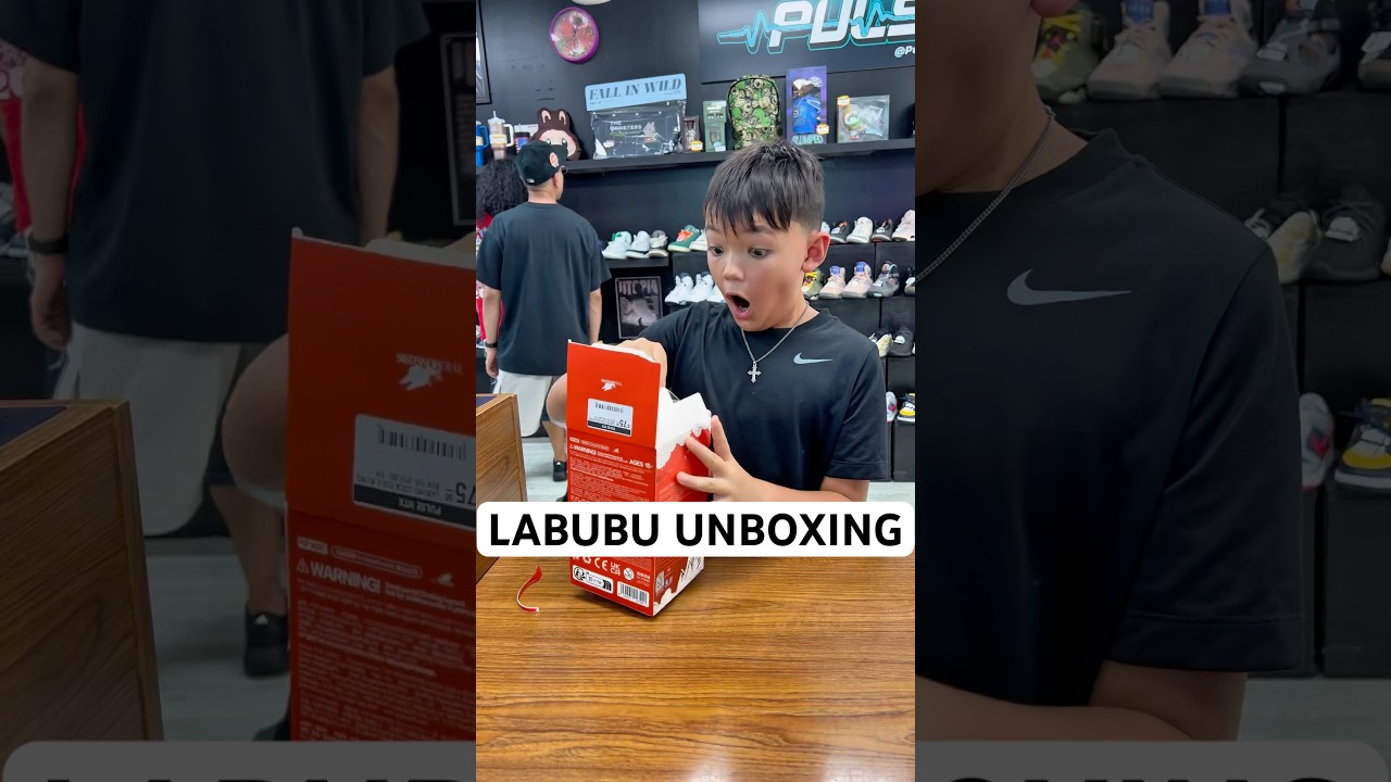 He couldn&rsquo;t believe it 🤯 #labubu #unboxing #reaction #cocacola #viral #reels
