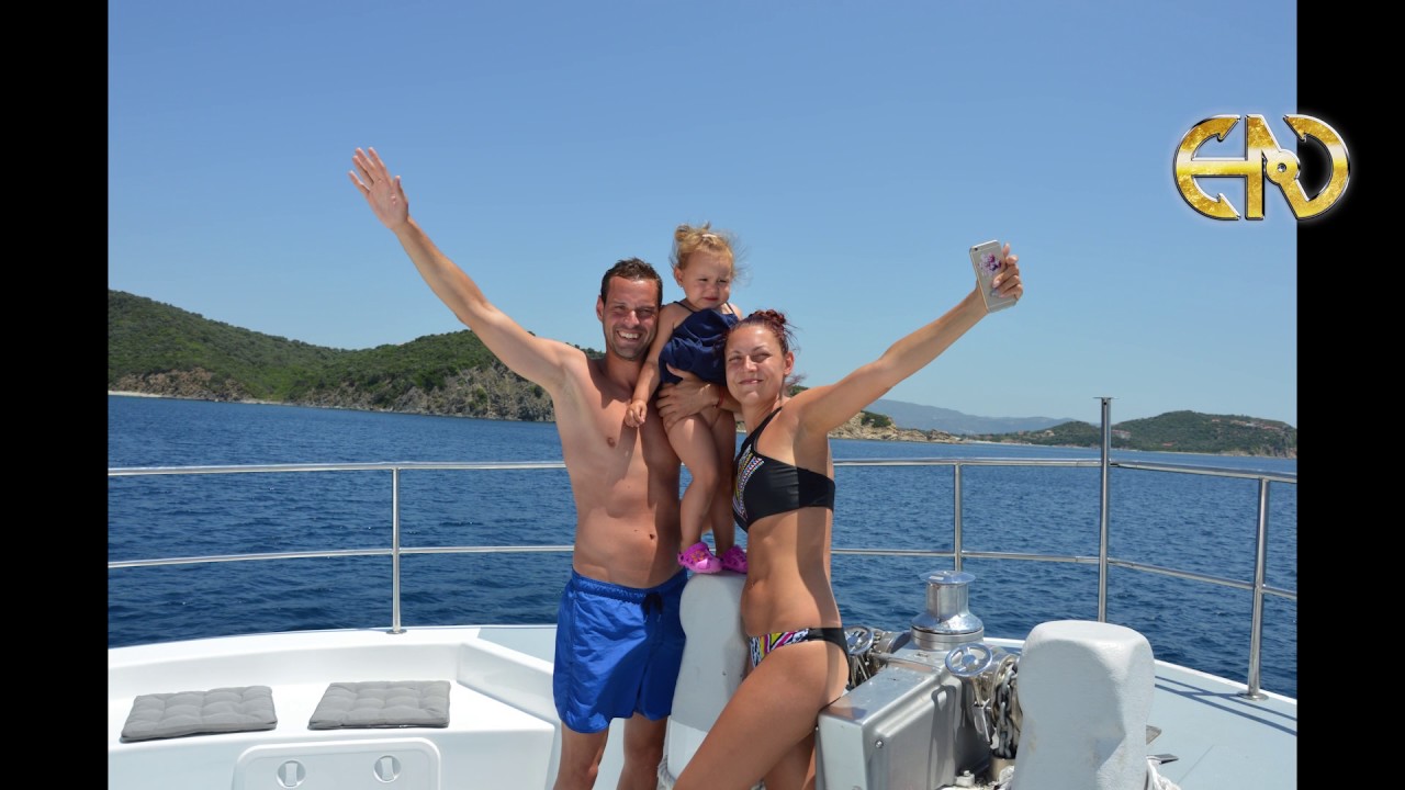 Cruises to Blue Lagoon & Ammouliani's island with Glassbottom
