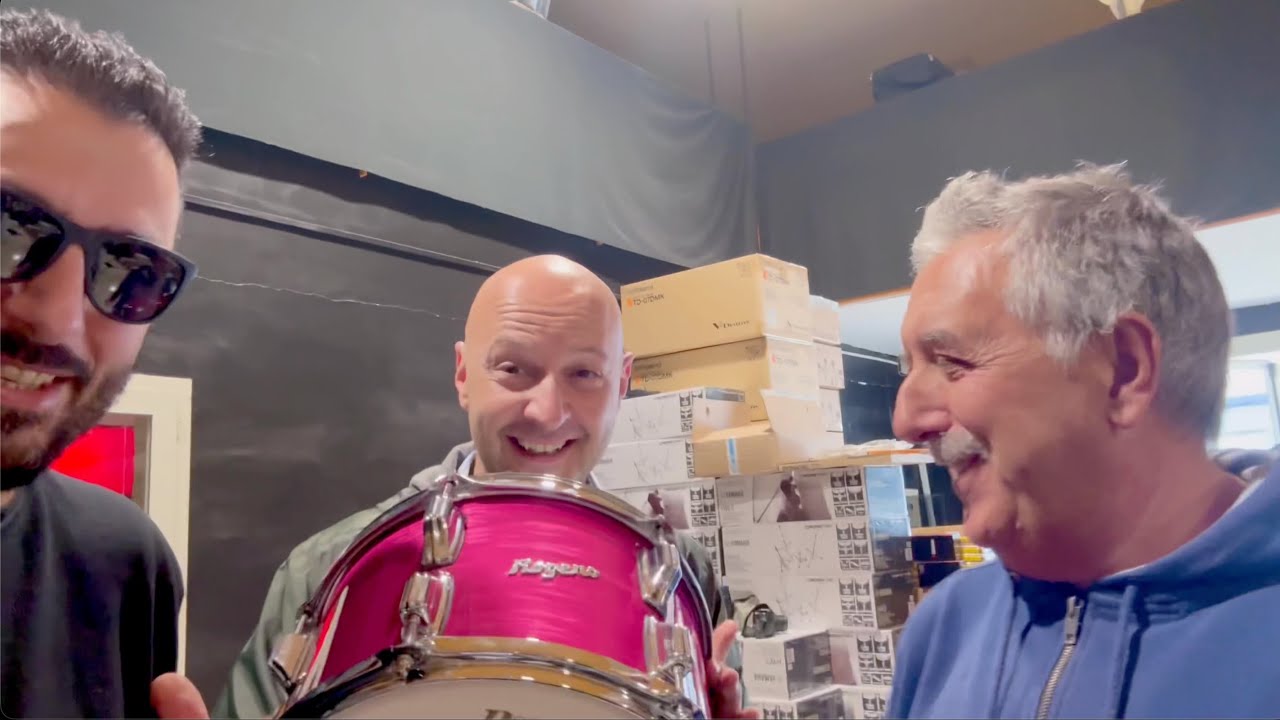 Ritiriamo da Acustica Napoli la nuova Drum di Gianluca - Rogers Covington USA