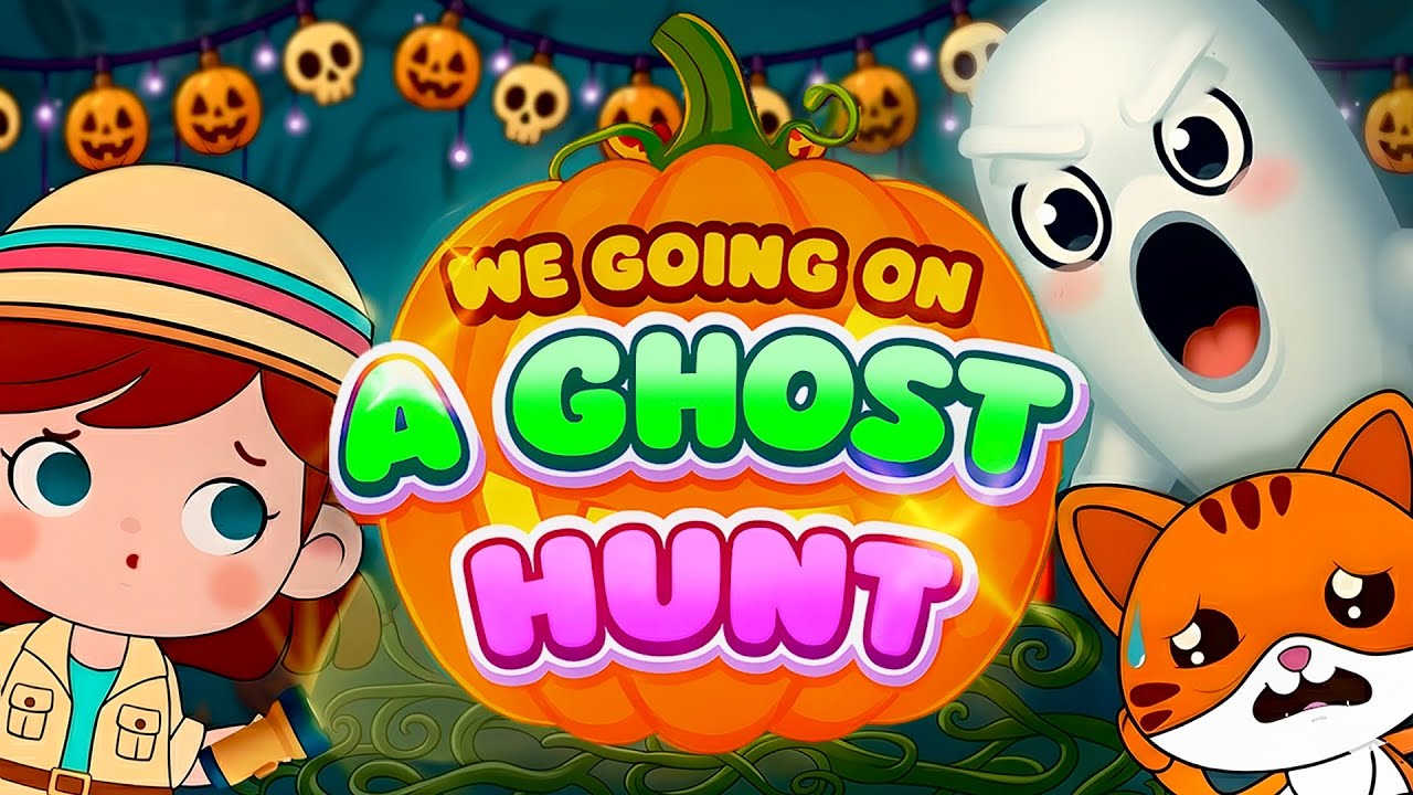 Going on a Ghost Hunt 👻🎃 Halloween Kids Song and Nursery Rhymes for Circle Time with Lulu