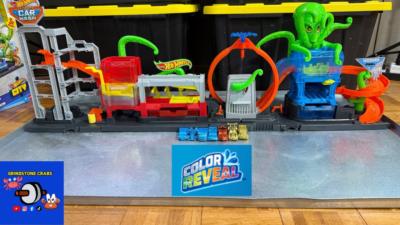 Hot Wheels Ultimate Octo Car Wash Color Reveal!