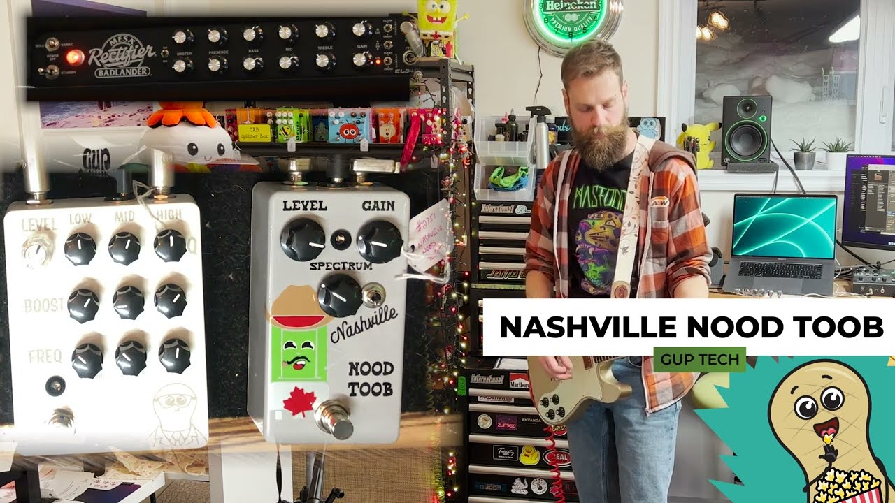 GUP Tech Nashville Nood Toob goofing around - Chris Shiflett Telecaster - Mesa Badlander