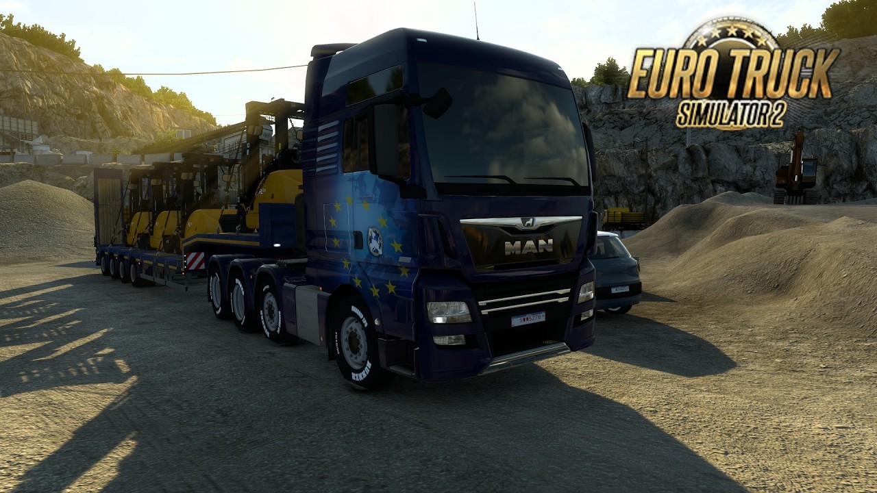 ETS2 | Carga de Empilhadeiras | MAN TGX | Mapa EAA | ETS2 1.56