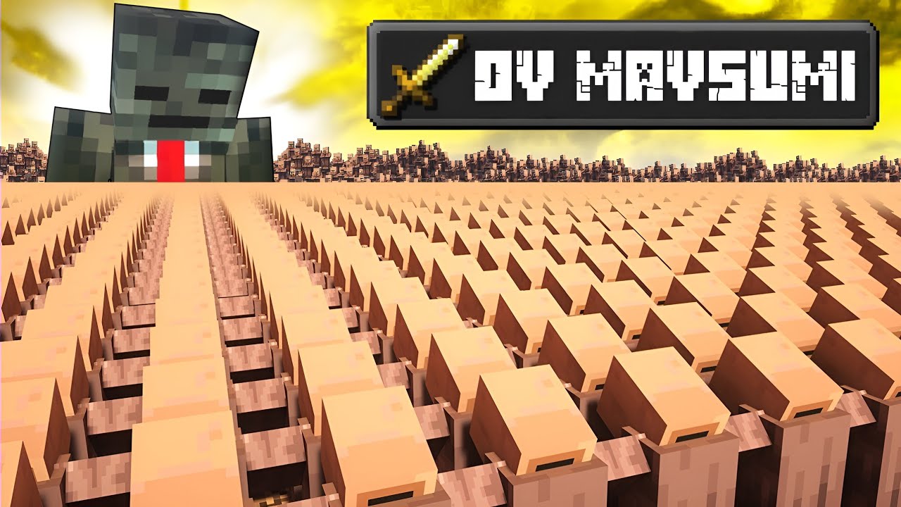 1 000 000 AHOLI GROX UCHUN OV BOSHLADI MINECRAFT UZBEK DUBLAJ