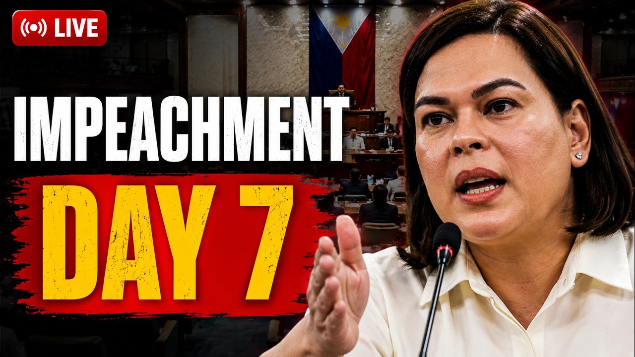 LIVE: Sara Duterte Impeachment Trial Day 7 | Philippine Senate Hearing LIVE | VP Sara Trial Today
