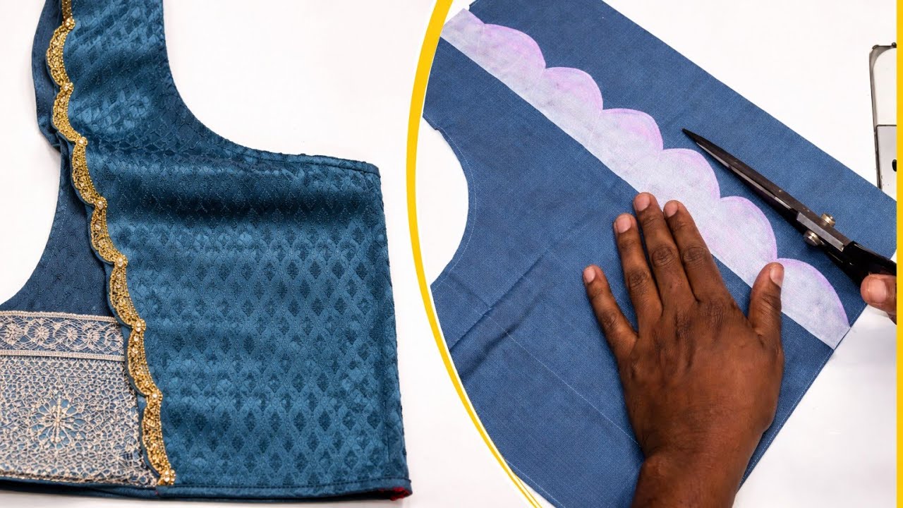 Blouse Cutting & Stitching | DIY Blouse Design