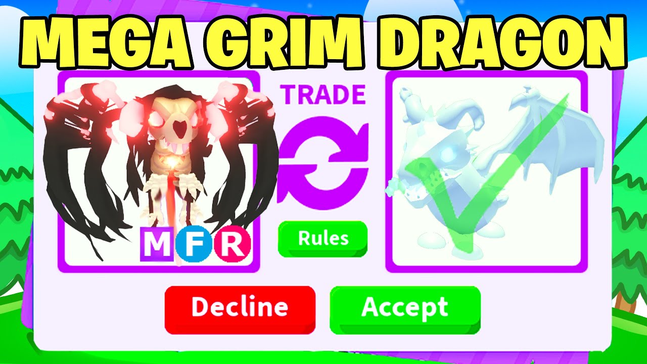 Trading MEGA GRIM DRAGON (NEW HALLOWEEN ROBUX PET)