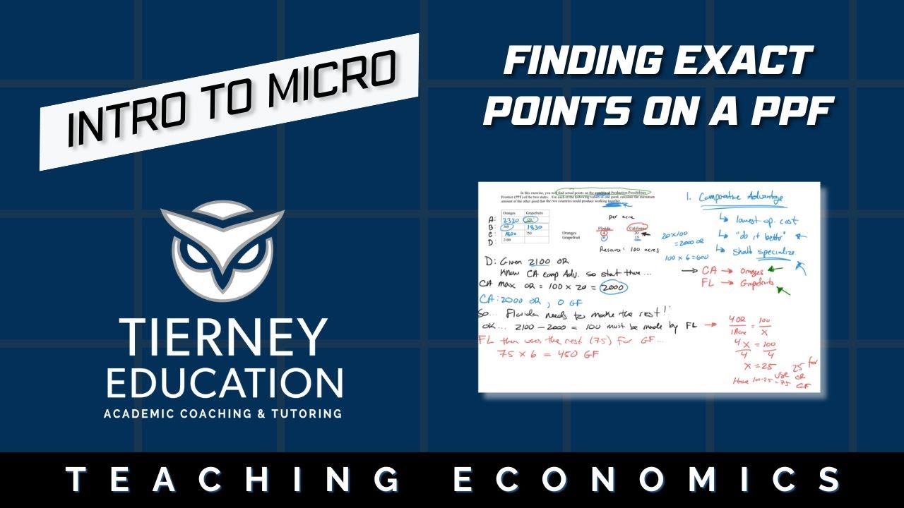 How to Calculate PPF Combinations Using Comparative Advantage | ECON 102 Example