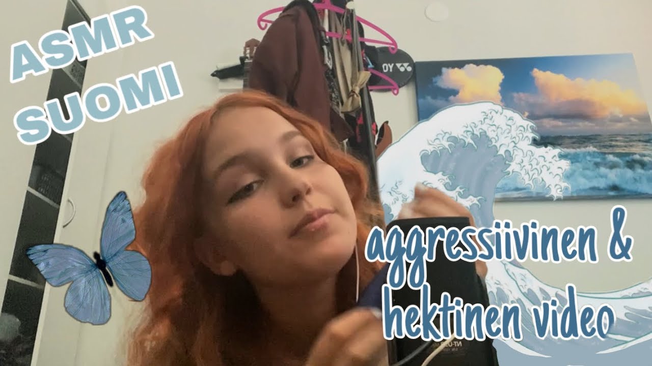ASMR Suomi / aggressiivisia triggereitä 😼 / *hektistä* / naputtelua, käsiliikkeitä & suuääniä yms.