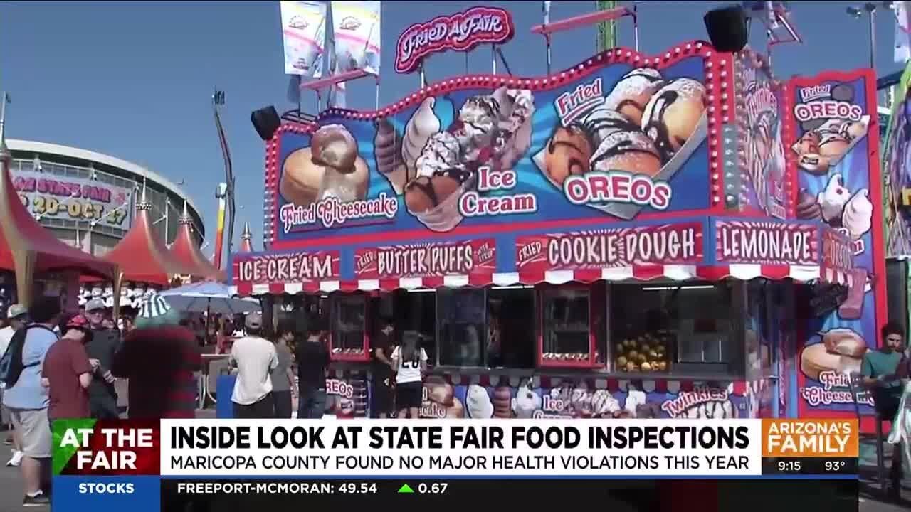 County health inspector checks out the Arizona State Fair food