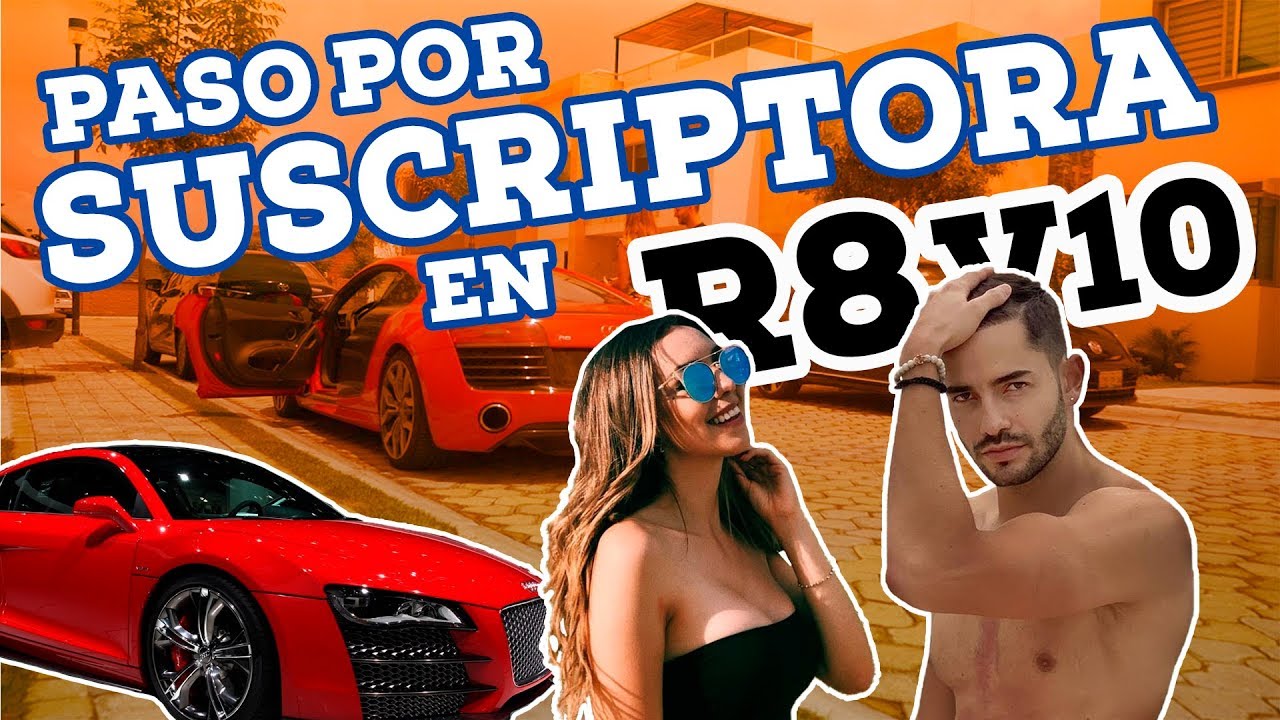Invito a suscriptora y paso por ella en un R8 V10