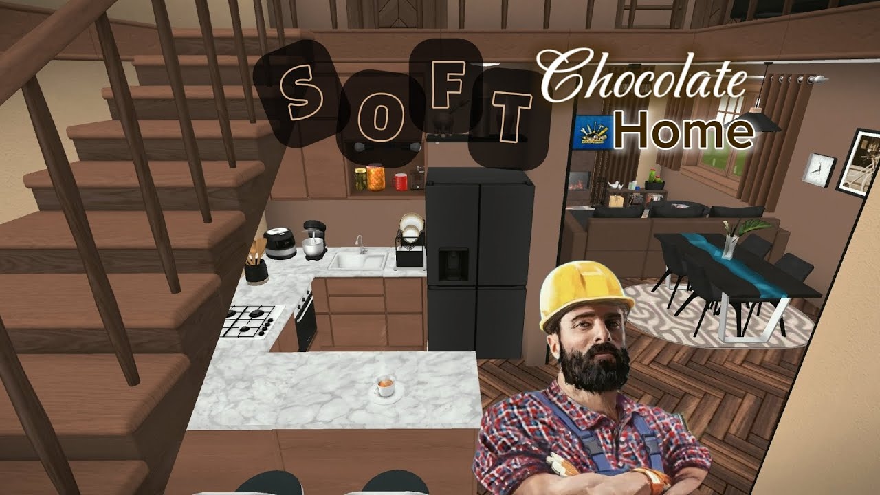 Soft Chocolate Home, House Flipper Mobile Decoration 188