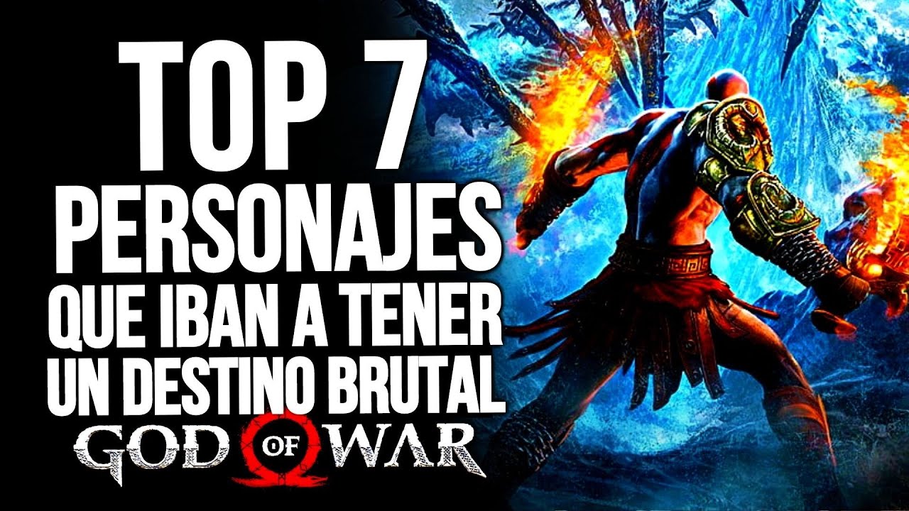 TOP 7 PERSONAJES QUE IBAN A TENER UN DESTINO BRUTAL EN GOD OF WAR (desde el inicio) ¡No lo creerás!🔥