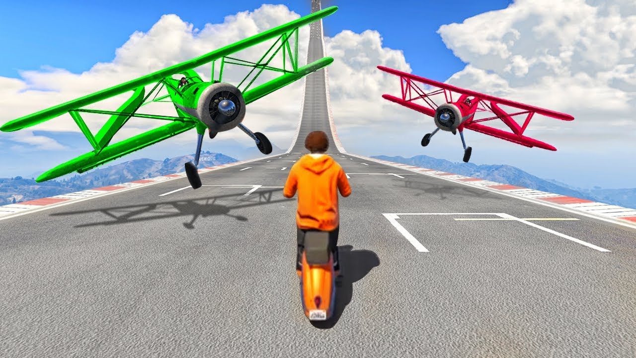 HARDEST PLANE ESCAPE SKILL TESTS EVER! - GTA 5 Funny Moments