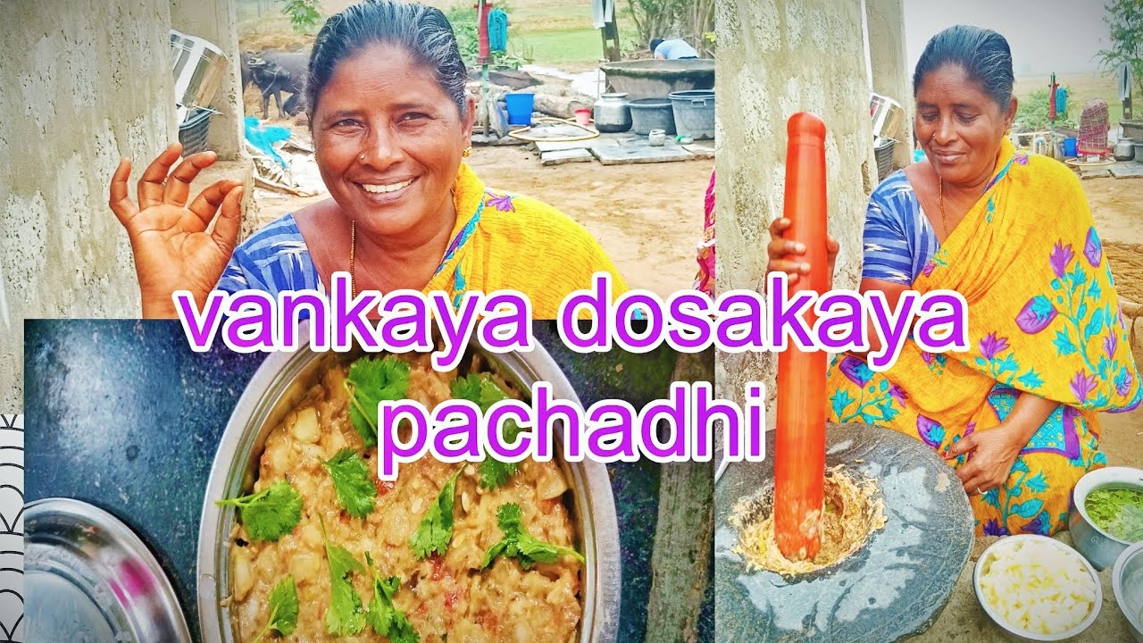 Vankaya doskaya pachadhi Ammamma gari style loo so tasty 😋😋