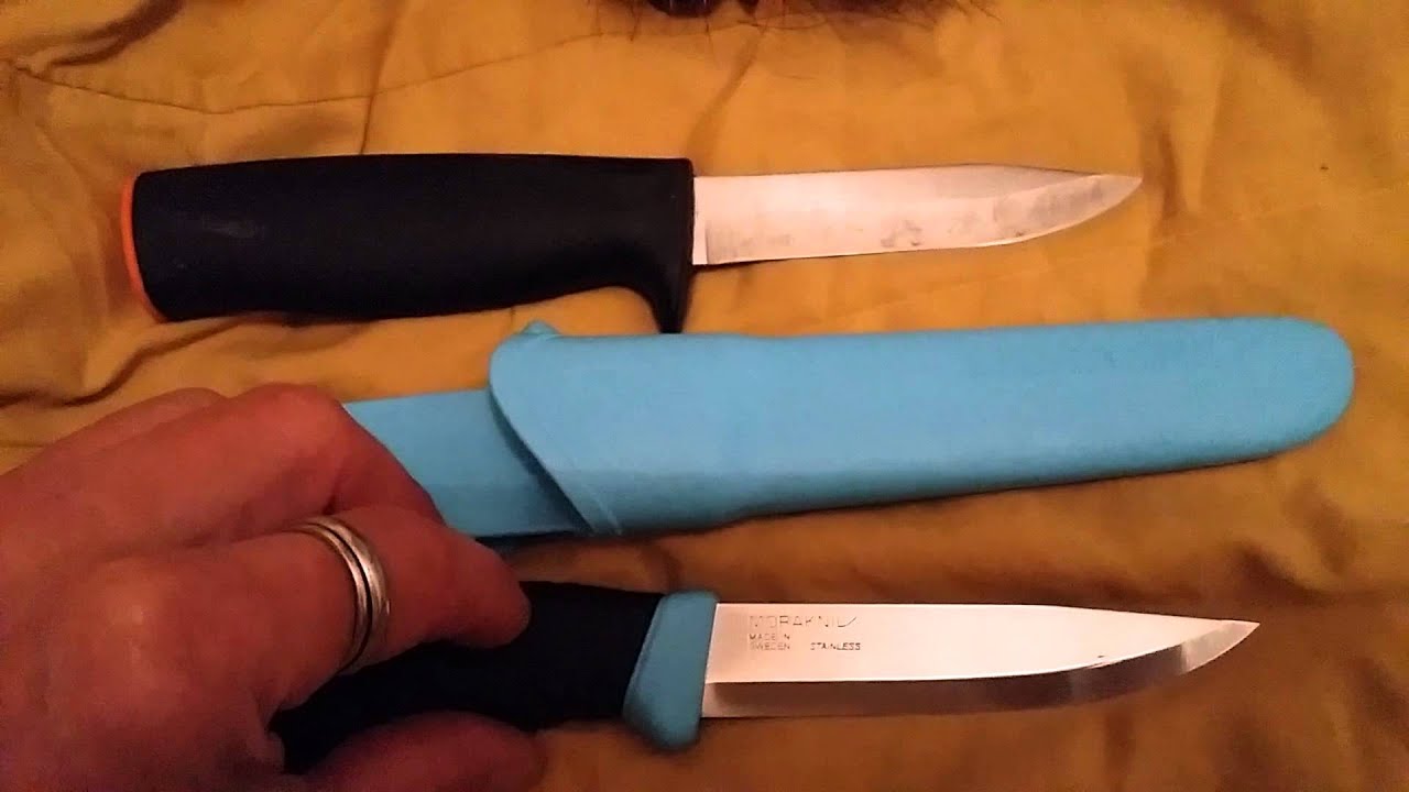 Mora companion couleur vs fiskars k40