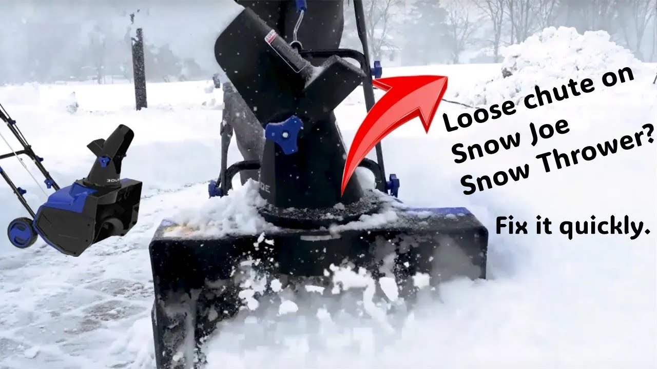 Loose Chute Fix for Snow Joe Snow Blower 18 inch