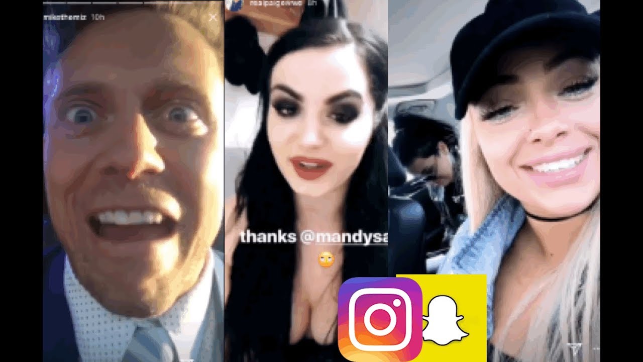 WWE Snapchat/Instagram ft. The Miz, Paige, Liv Morgan, Mandy Rose, Iconic Duo, Nia Jax n MORE