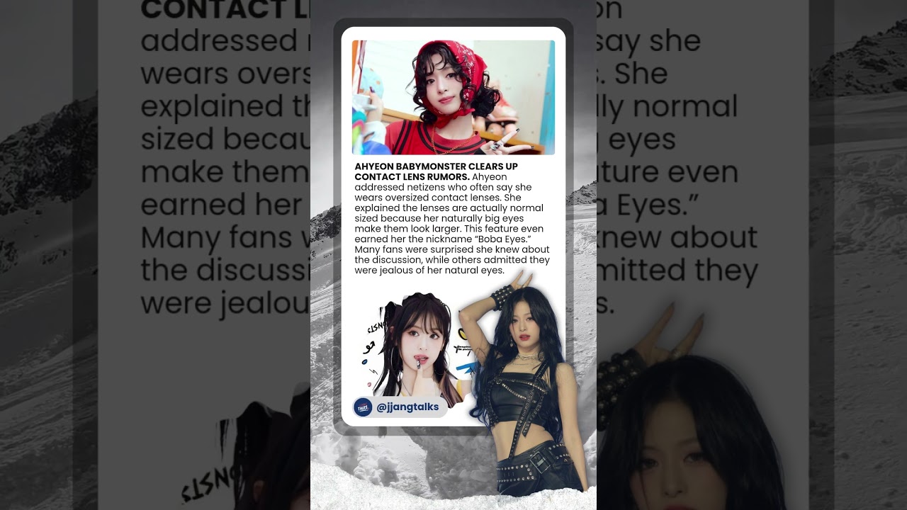 Not Just Big Lenses, Ahyeon BABYMONSTER Speaks Out #ahyeon #babymonster #kpop #idol #shortvideo